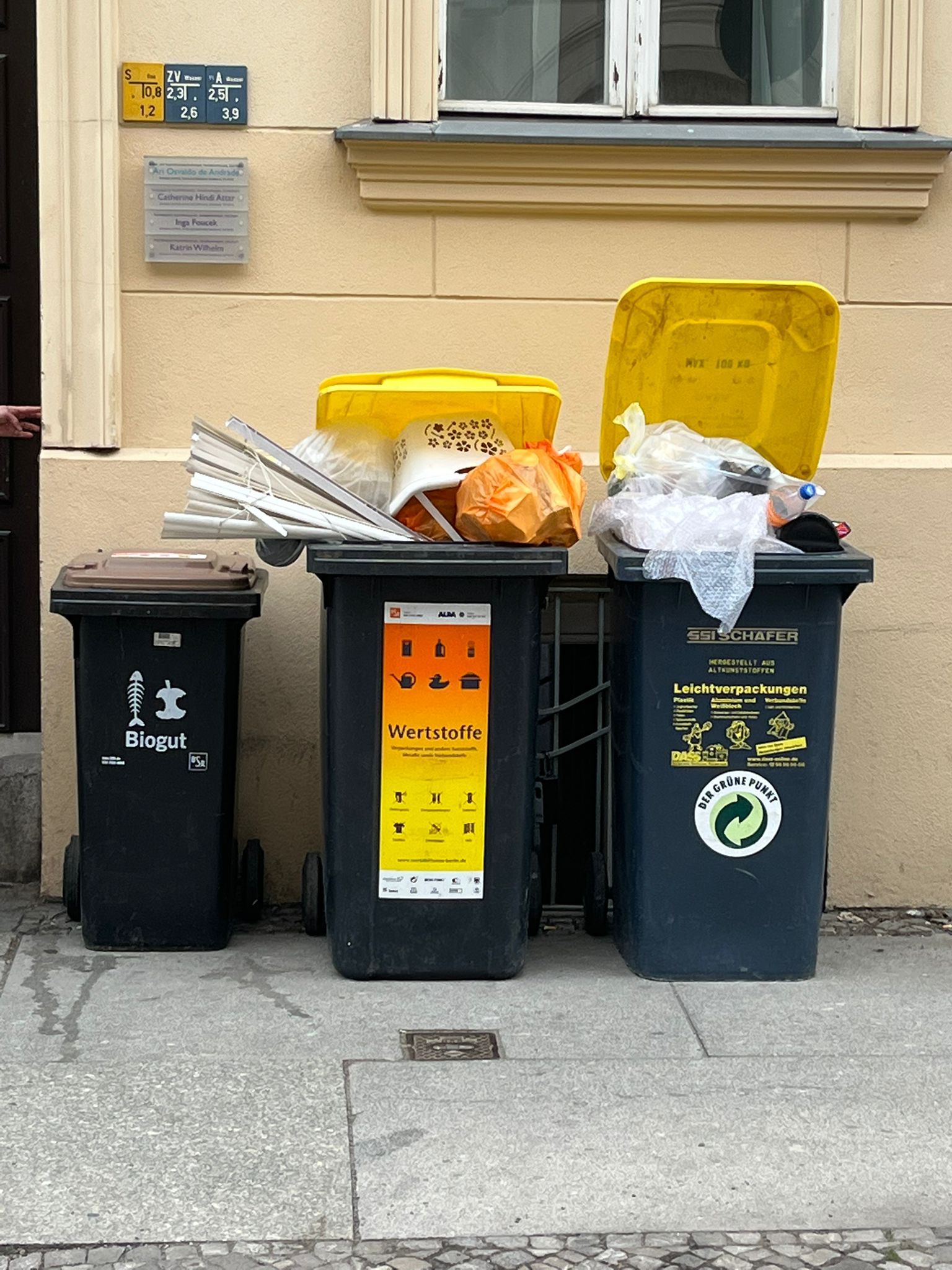 Mülltonnenservice Wertstofftonnen